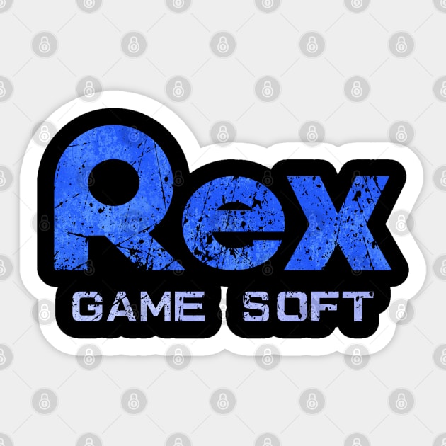 Rex Soft (Grunge Version) Sticker by Bootleg Factory